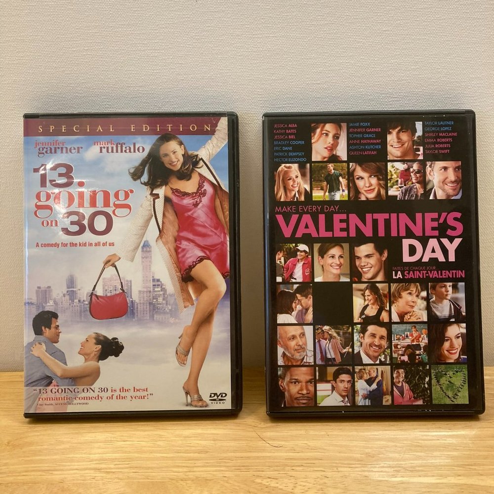 In time for Valentine's Day, (2) DVD Movies, 13 Going on 30,  Valentine's Day